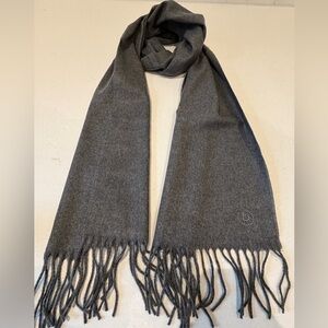Bugatti Gray Cashmere Scarf